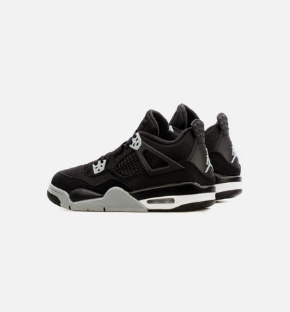 Air Jordan 4 Retro SE Grade School Lifestyle Shoe Black Grey Limit One Per Customer