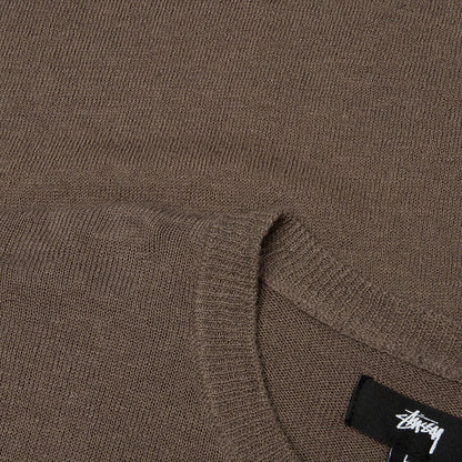 Lightweight Striped Sweater Brown