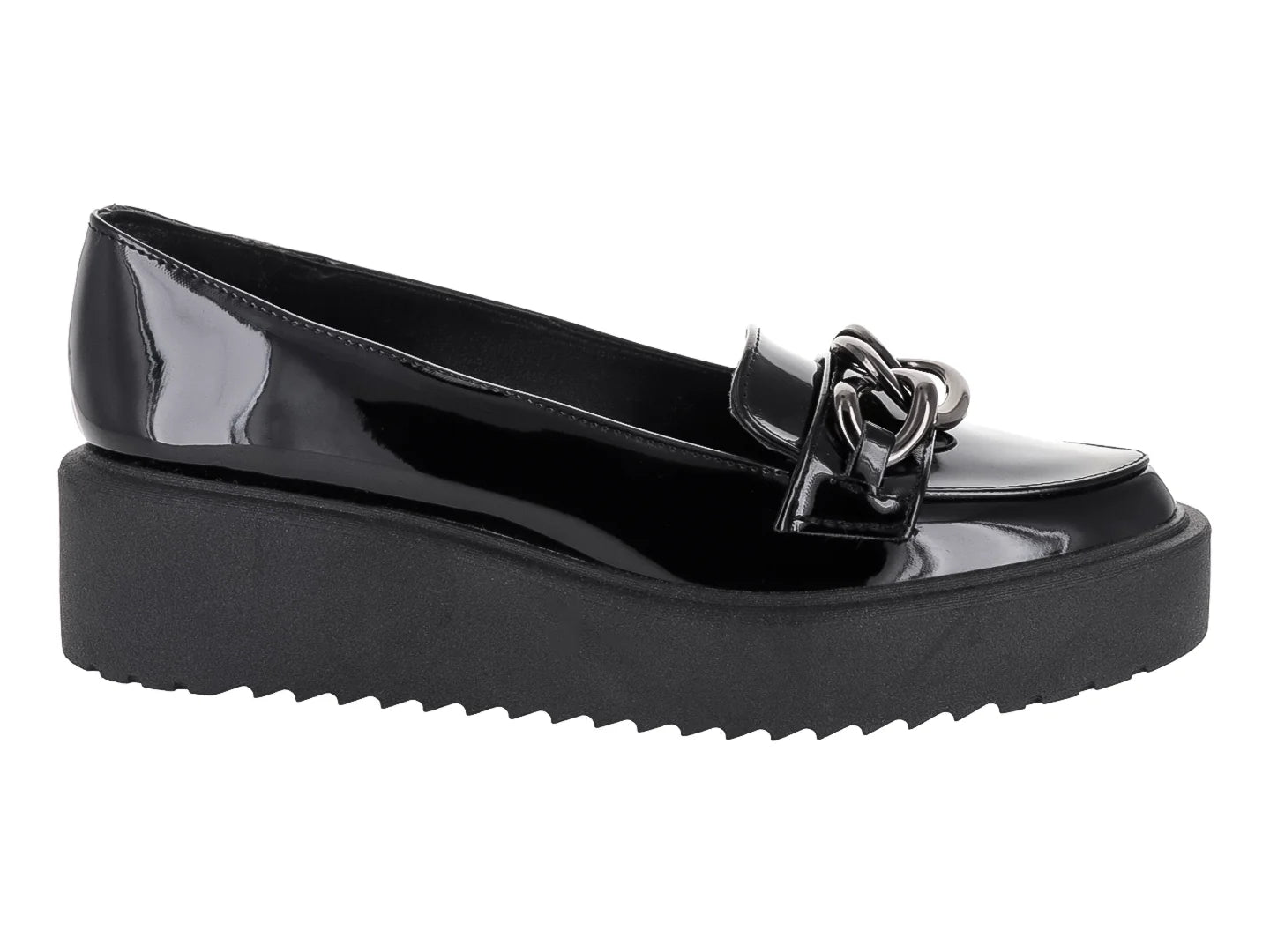 Mocasines de Charol Negro MELIANA para Mujer