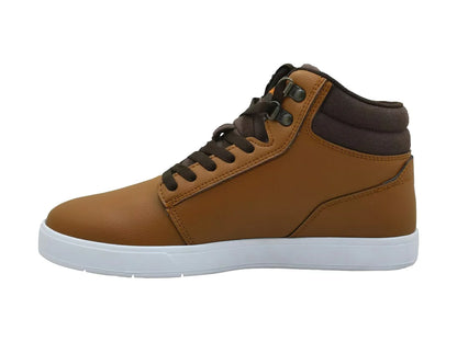 Tenis DC Shoes Crisis 2 HI Marrón y Blanco para Hombre