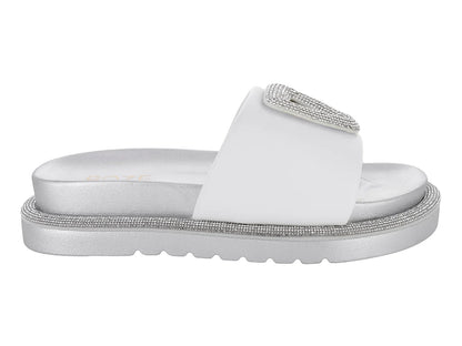 Sandalias ROZE Blancas con Glitter para Mujer