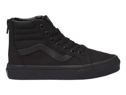 Tenis Vans Sk8 Hi Zip Negros para Niño