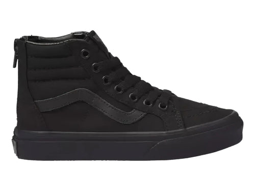 Tenis Vans Sk8 Hi Zip Negros para Niño