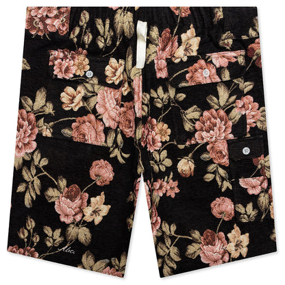 Abc Floral Jacquard Waterproof Shorts Black