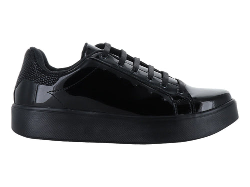 Tenis Andrax Negros con Plataforma para Mujer