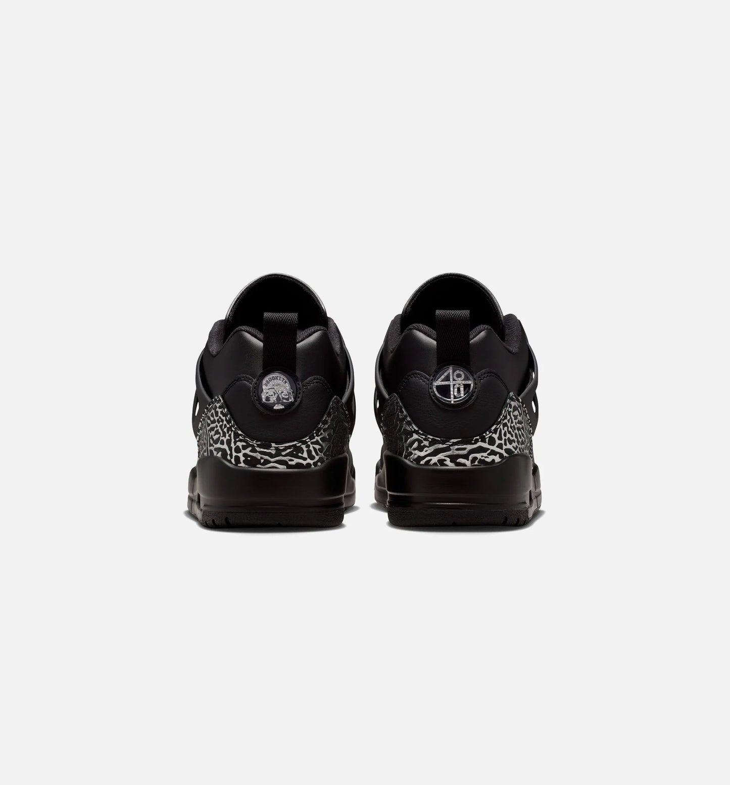 Spizike Low Mens Basketball Shoe Black Black Metallic Silver