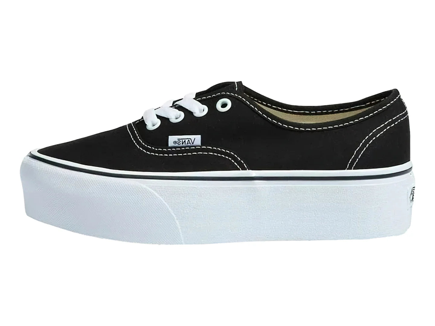 Tenis Vans Authentic Stackform Negro y Blanco para Mujer