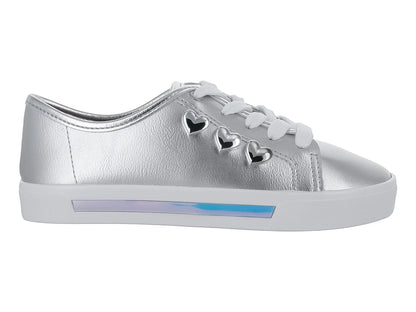 Tenis Molekinha Metalizados Plata para Niña