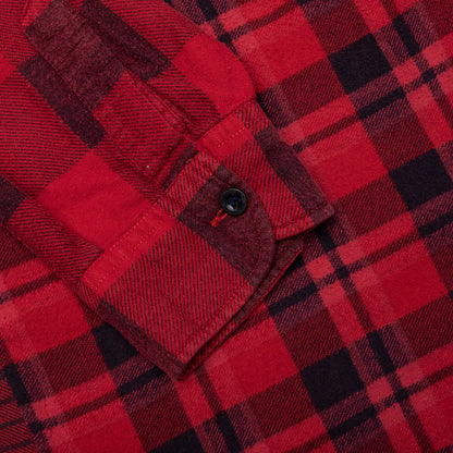 Over Dye 7 Cuts Shirt Red
