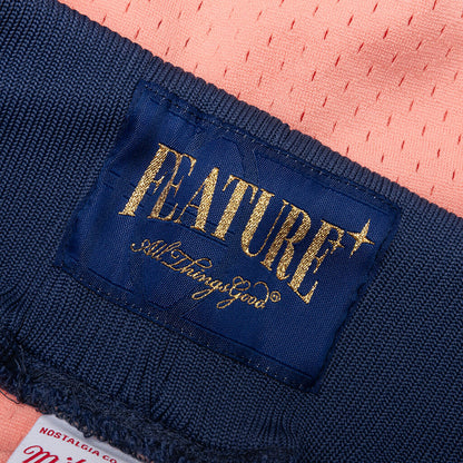 Feature x Mitchell Ness Shorts Pink