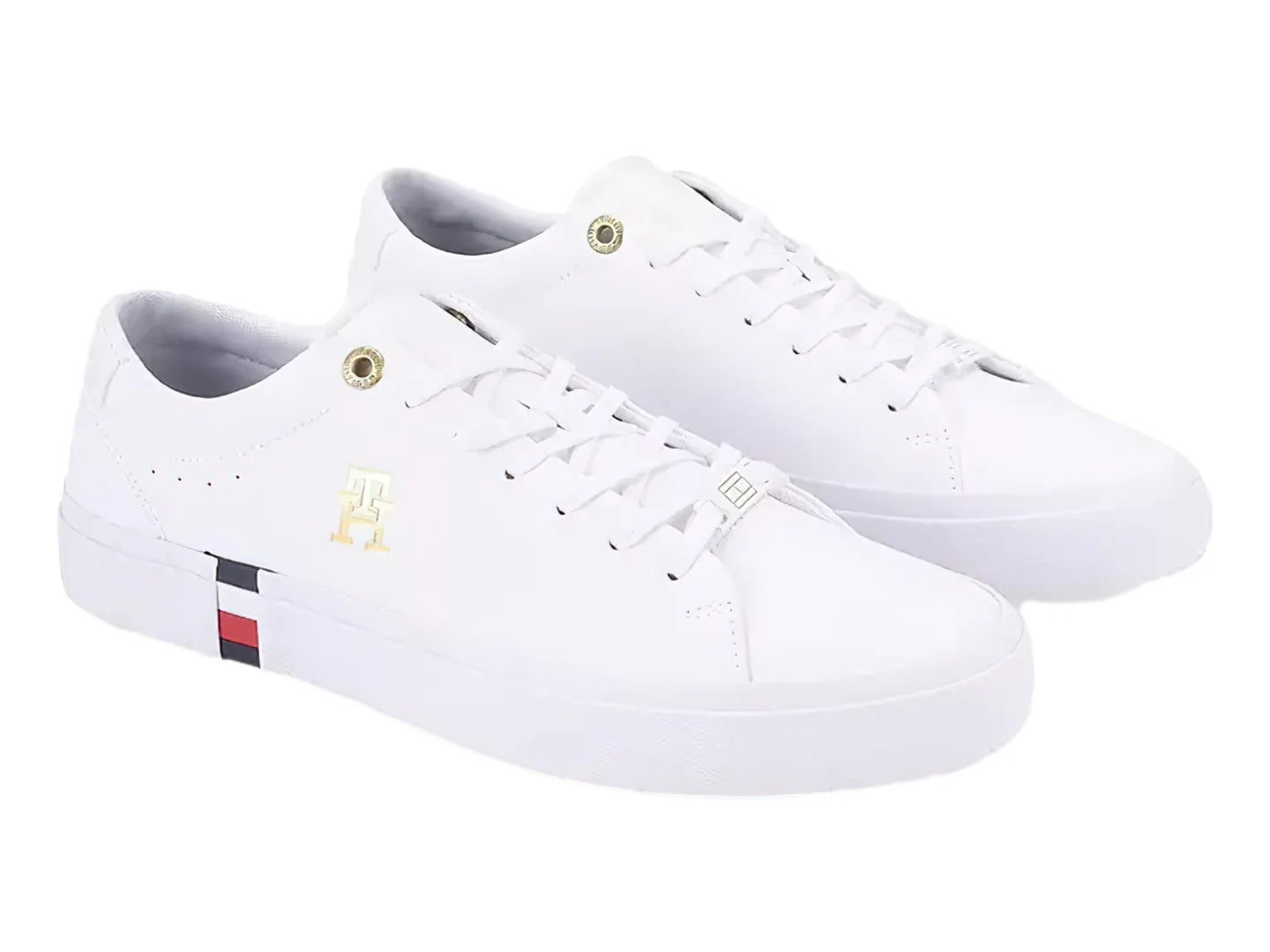 Tenis Tommy Hilfiger IM Vulc RWB Gold II Blanco para Hombre