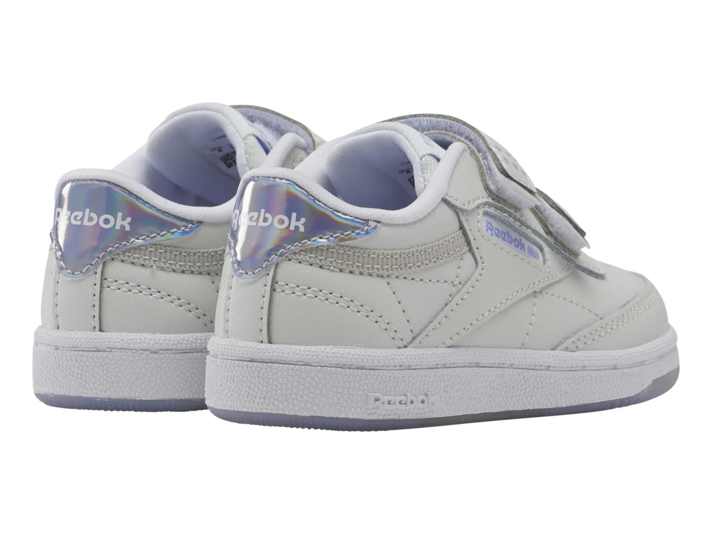 Tenis Reebok Club C 2V 20 Gris y Morado para Niño