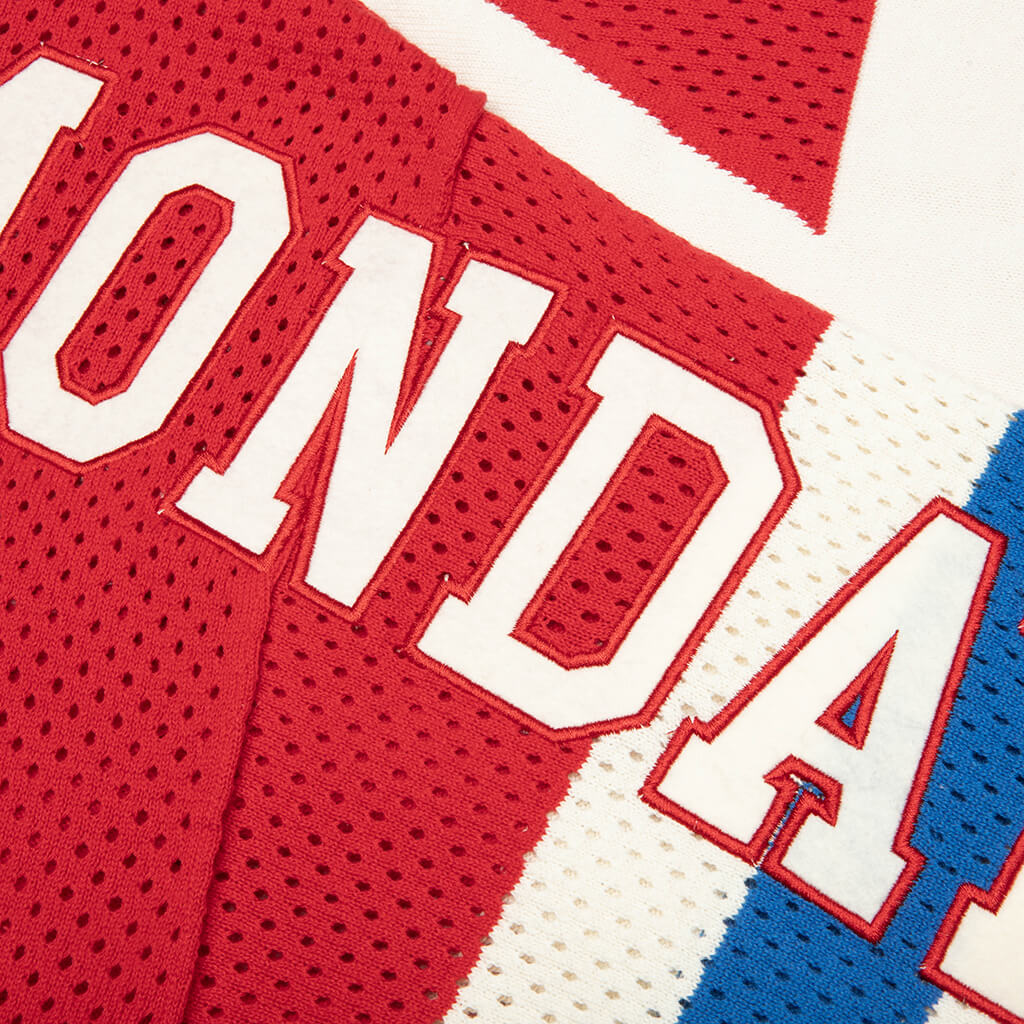 Knit Mesh Jersey Red