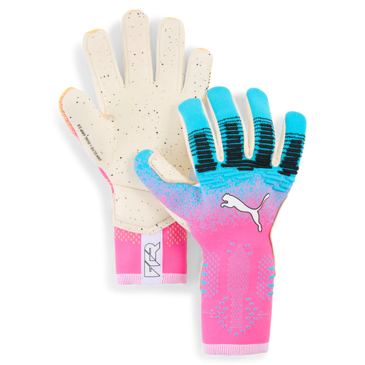 PUMA Future Ultimate NC Goalkeeper Soccer Gloves Blue Pink White