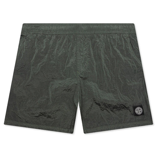 Nylon Metal Regular Fit Shorts Musk