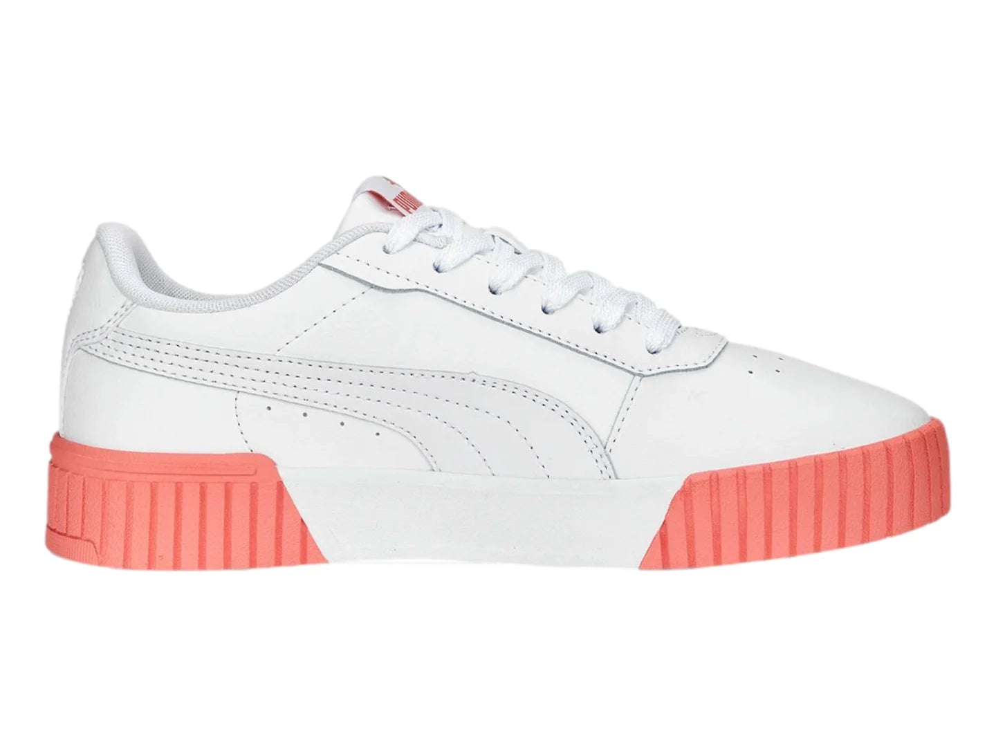 Tenis PUMA Carina 20 Blanco y Rosa para Mujer