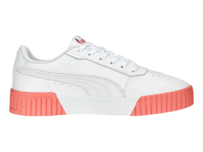 Tenis PUMA Carina 20 Blanco y Rosa para Mujer