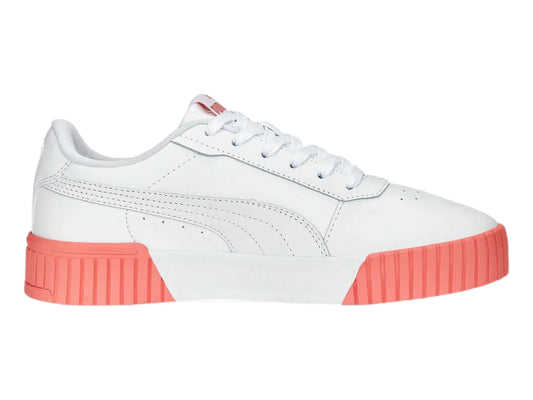 Tenis PUMA Carina 20 Blanco y Rosa para Mujer