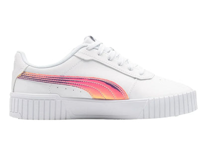Tenis PUMA Carina 20 Holo Blanco y Plata para Niña