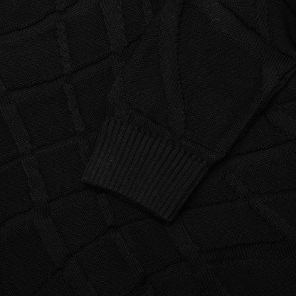 Your Boring Abstract Village Knitted Pullover Black
