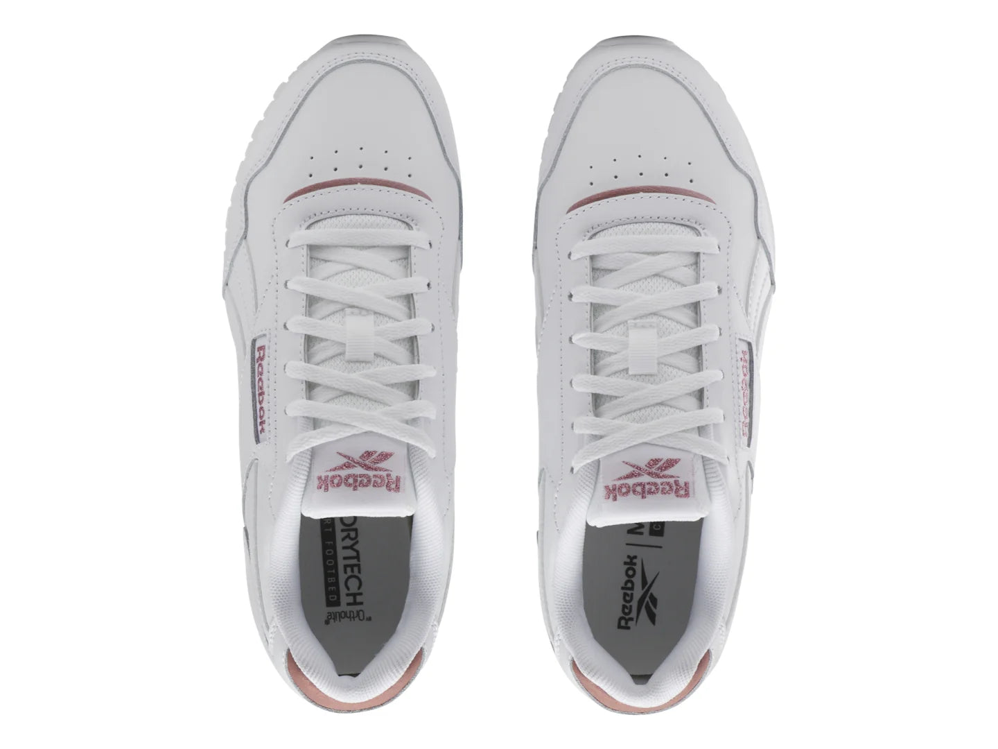 Tenis Reebok Royal Glide Blanco y Oro Rosa para Niño