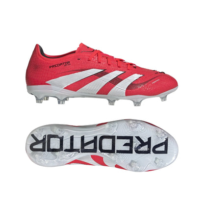 adidas Predator Pro FG Firm Ground Boots Red White