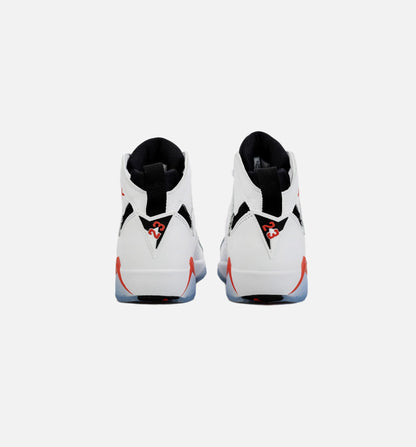 Air Jordan 7 Retro White Infrared Grade School Lifestyle Shoe White Red