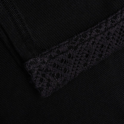 Knitted Panel Shorts Black