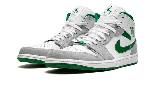 Air Jordan 1 MID SE Grey Pine Green White