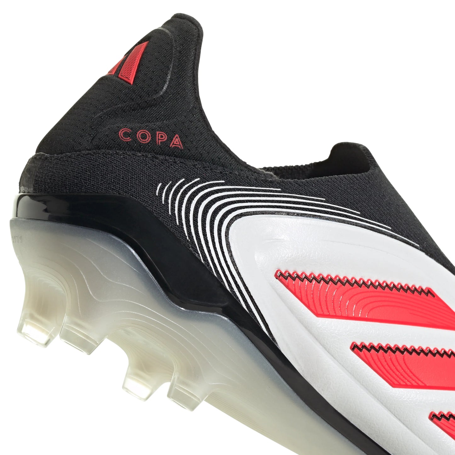 adidas Copa Pure 3 Elite Laceless FG Mens Soccer Cleats White Red Black