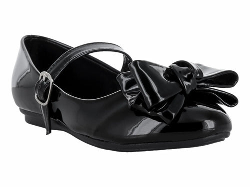 Zapatos Genesis de Charol Negro para Niña