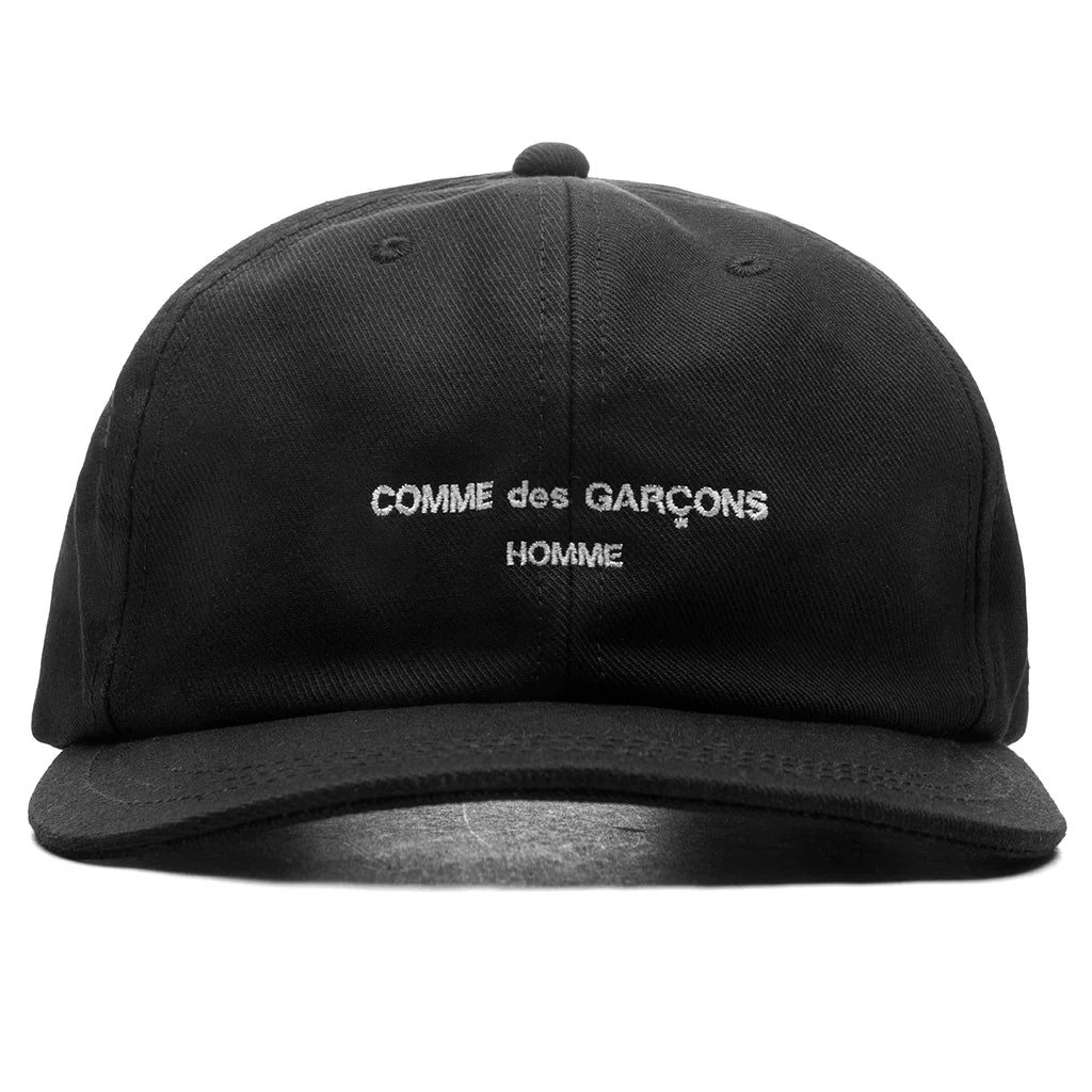 Embroidered Logo Cap Black