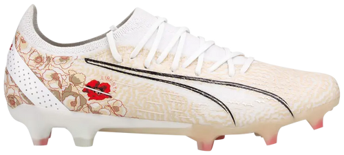 PUMA Ultra Ultimate Liberty Womens FG AG Soccer Cleats White Pristine Black