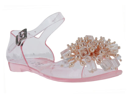 Sandalias Roze Transparentes Rosa para Niña