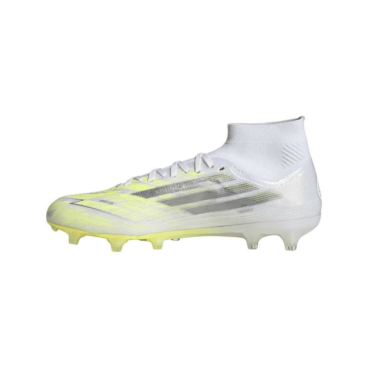 adidas F50 Sparkfusion Pro Mid Cut FG AG Womens Soccer Cleats White Iron Yellow