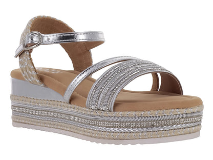 Sandalias ROZE Color Silver para Niña