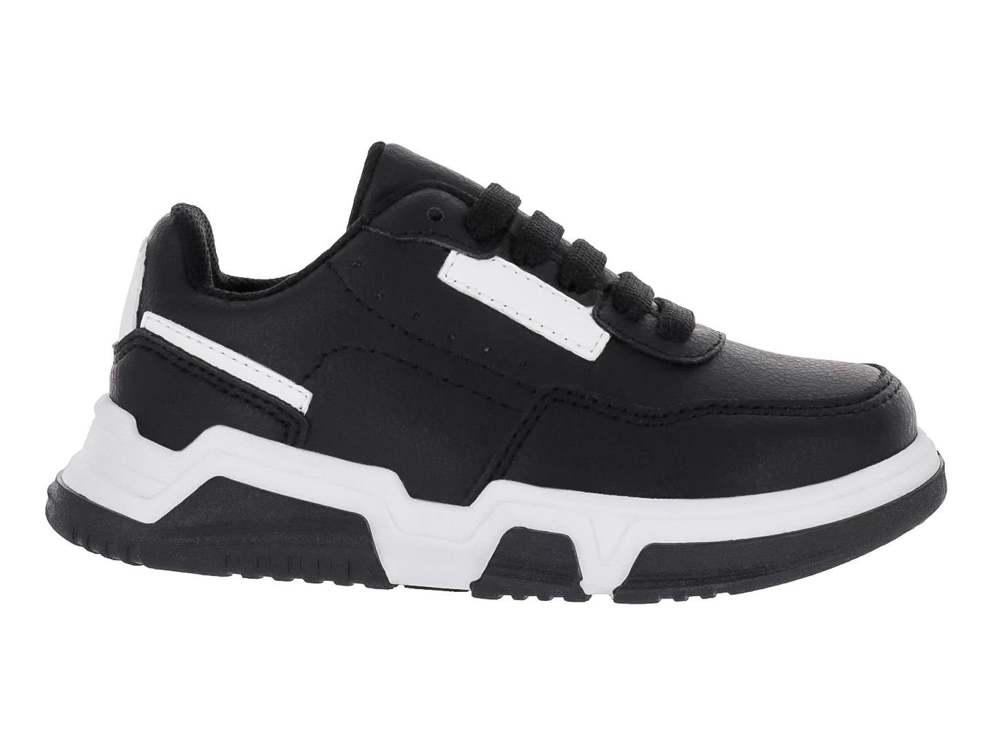 Tenis New Boys Negro con Blanco para Niño