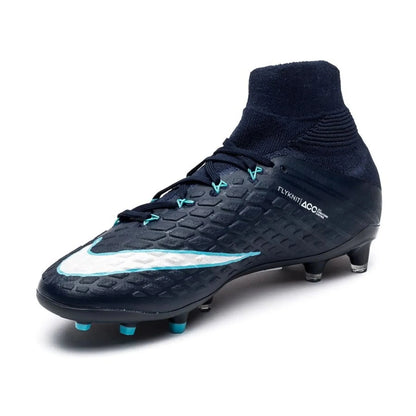 Nike Kids Jr Hypervenom Phantom III Dynamic Fit FG Firm Ground Soccer Cleats Blue