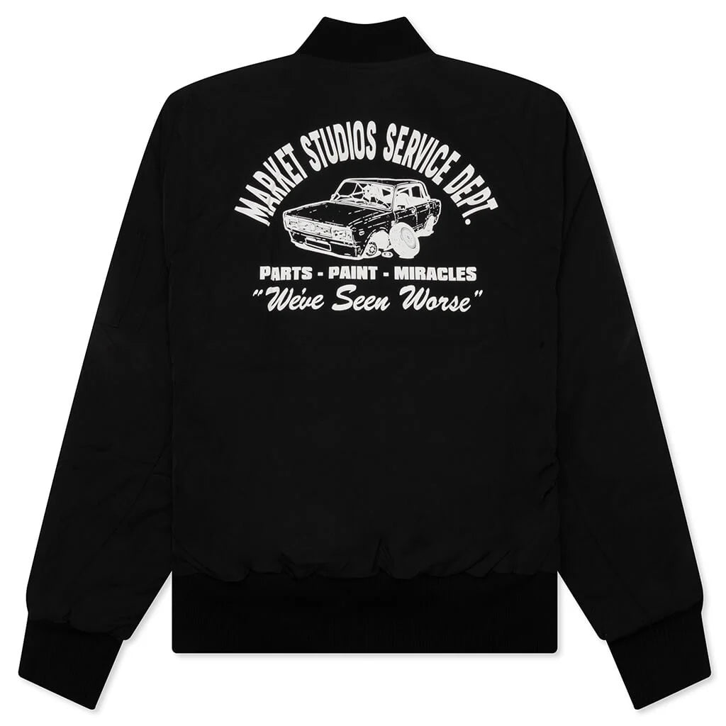 Handyman Reversible Bomber Jacket Pirate Black Wood Camo
