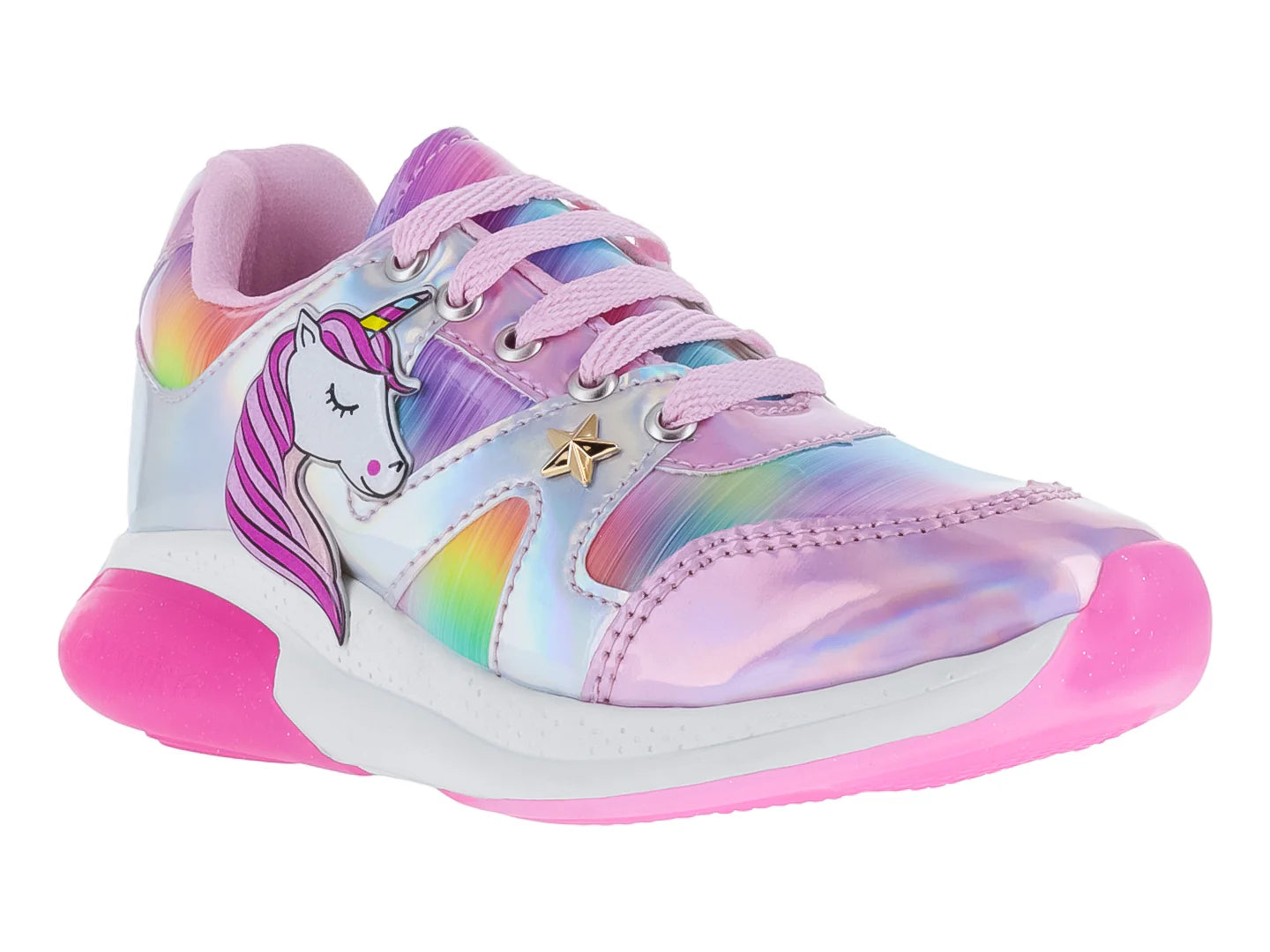 Tenis BICHOS Unicornio Plata Multicolor para Niña