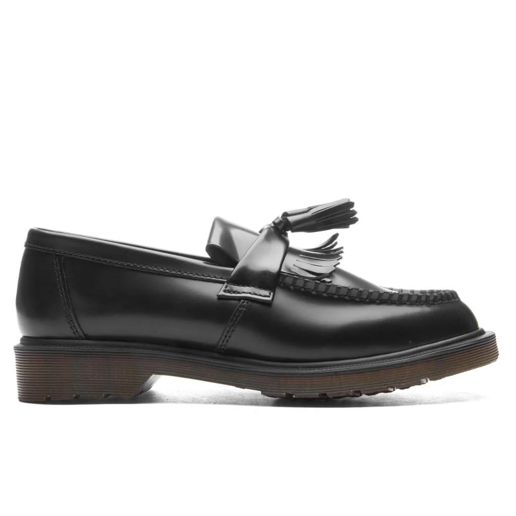 Adrian Smooth Leather Tassel Loafer Black