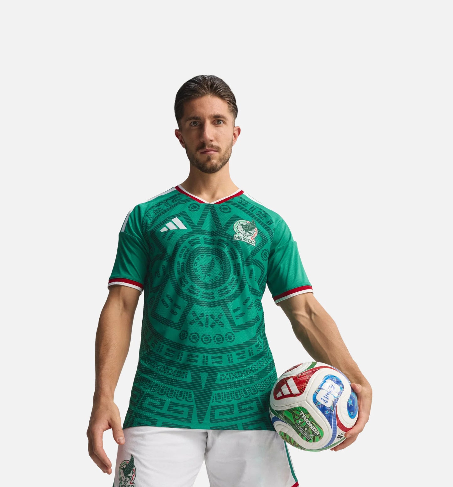 Mexico 26 Home Authentic Mens Jersey Bold Green