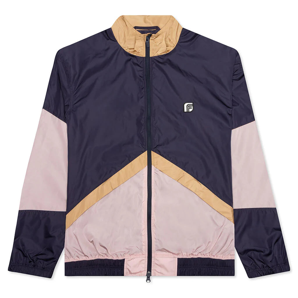 Track Jacket Tan Rose Deep Purple