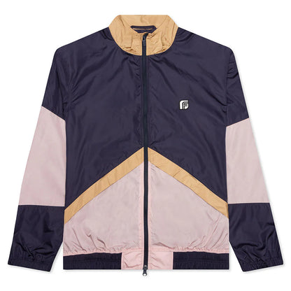 Track Jacket Tan Rose Deep Purple