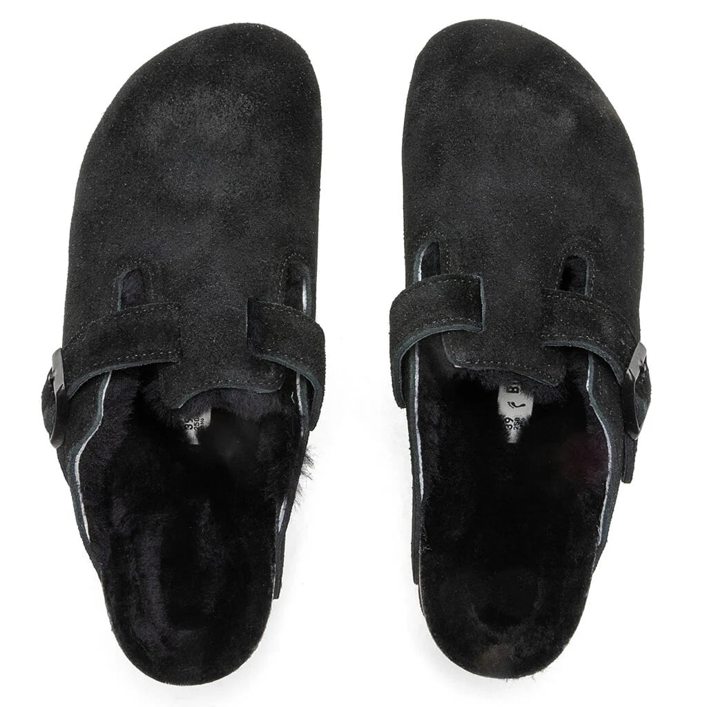 Narrow Boston Shearling Black