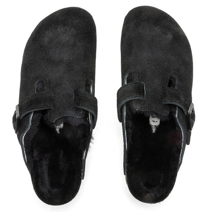 Narrow Boston Shearling Black