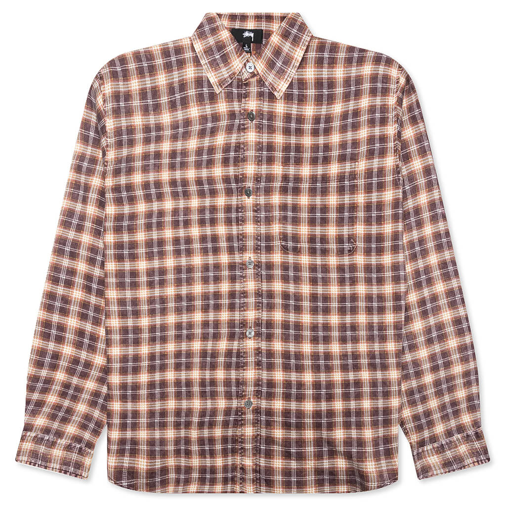 Matthew Plaid Shirt Brick