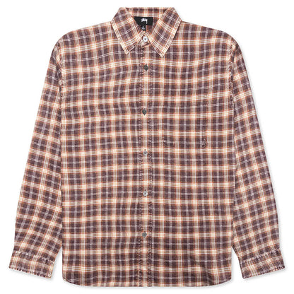 Matthew Plaid Shirt Brick