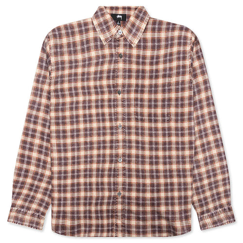 Matthew Plaid Shirt Brick