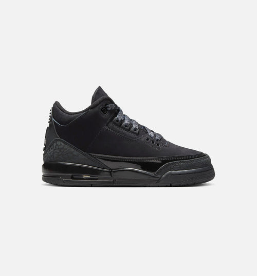 Air Jordan 3 Retro Black Cat Grade School Lifestyle Shoe Black Dark Charcoal Black Free Shipping